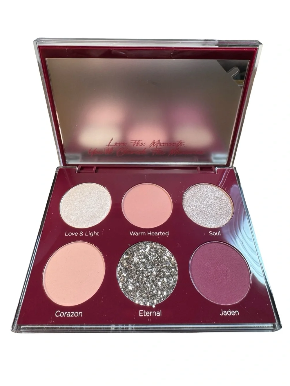 Dominique Cosmetics Unconditional Eyeshadow Palette 6 Neutral Pink Mauve Glitter